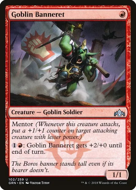 Goblin Banneret, Magic card GRN 102 — Guilds of Ravnica set
