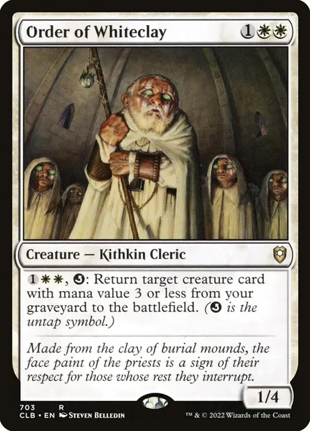 Order of Whiteclay, Magic card CLB 703 — Commander Legends: Battle for Baldur's Gate set