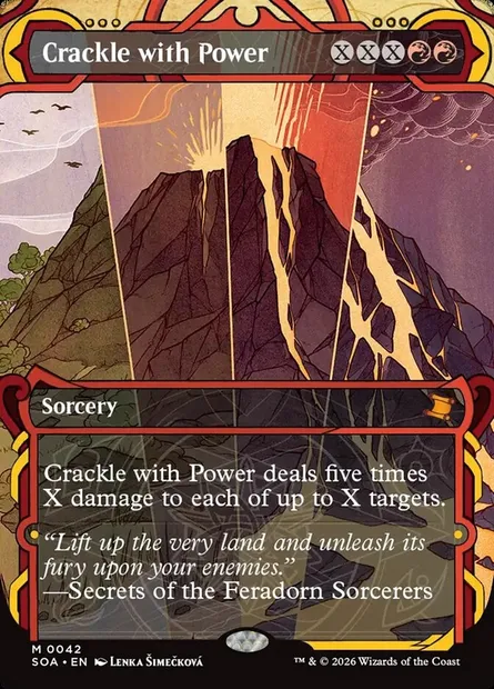 Crackle with Power, Magic card SOA 42 — Secrets of Strixhaven Mystical Archive set