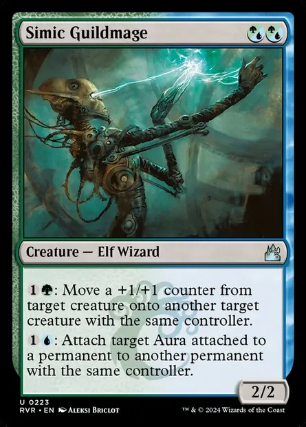 Simic Guildmage, Magic card RVR 223 — Ravnica Remastered set