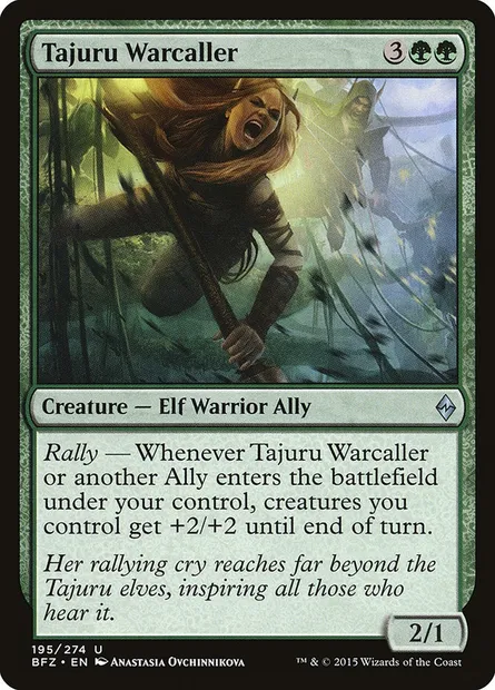 Tajuru Warcaller, Magic card BFZ 195 — Battle for Zendikar set
