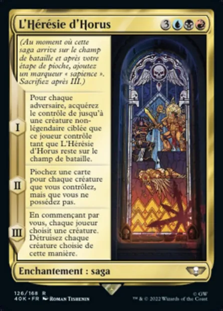 L'Hérésie d'Horus, carte Magic 40K 126 — extension Warhammer 40,000 Commander