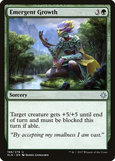 Emergent Growth, Magic card XLN 188 — Ixalan set