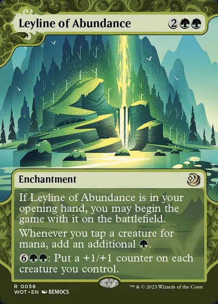 Leyline of Abundance, Magic card WOT 56 — Wilds of Eldraine: Enchanting Tales set