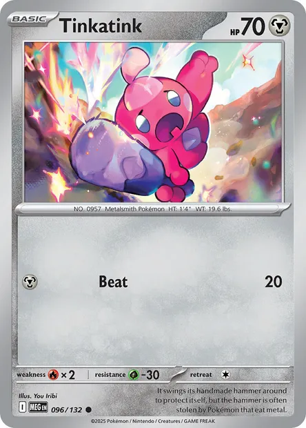 Tinkatink, Pokémon card MEG 096 — Mega Evolution set