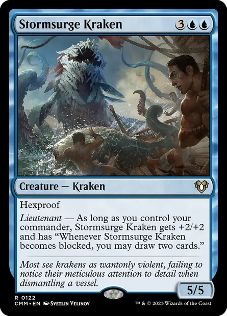 Stormsurge Kraken, Magic card CMM 122 — Commander Masters set