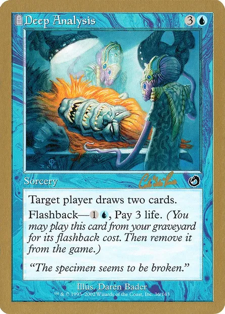 Deep Analysis, Magic card WC02 cr36 — World Championship Decks 2002 set