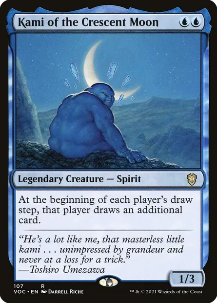 Kami of the Crescent Moon, Magic card VOC 107 — Crimson Vow Commander set