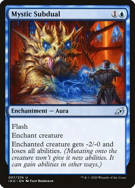 Mystic Subdual, Magic card IKO 57 — Ikoria: Lair of Behemoths set