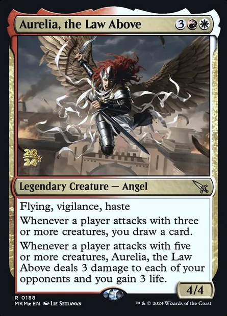 Aurelia, the Law Above, Magic card PMKM 188s — Murders at Karlov Manor Promos set