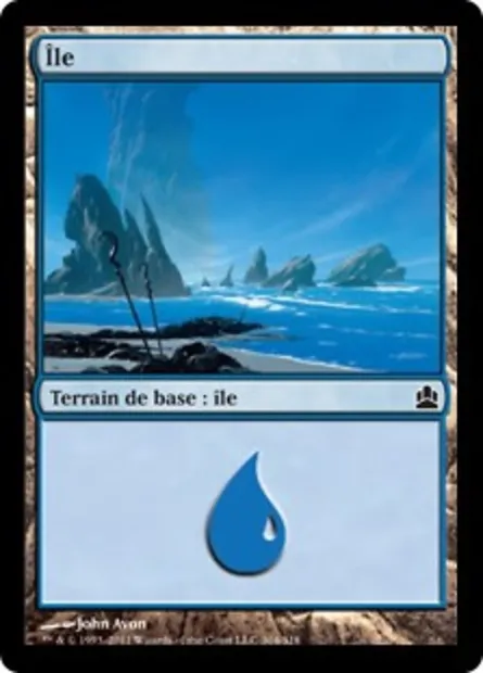 Île, carte Magic CMD 304 — extension Commander 2011