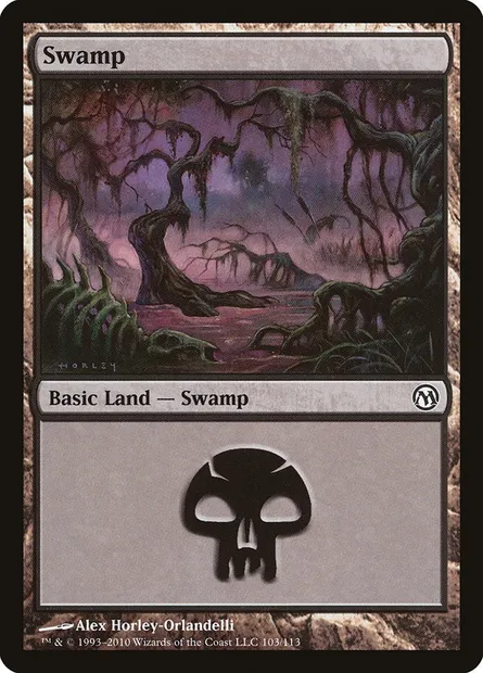 Swamp, Magic card DPA 103 — Duels of the Planeswalkers set