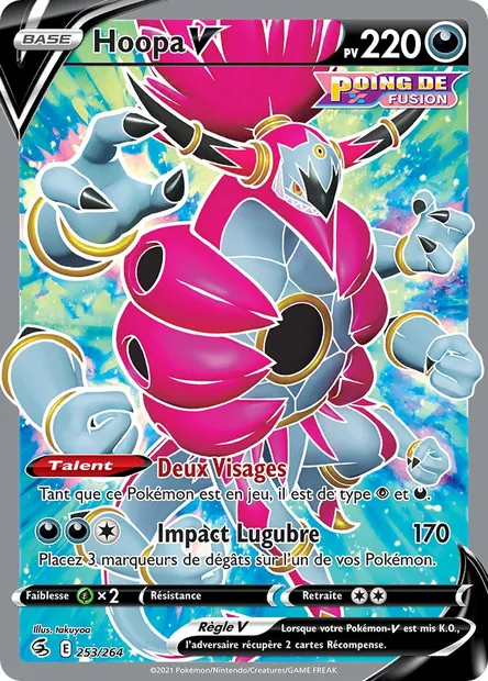 Hoopa V, carte Pokémon FST 253 — extension Poing de Fusion
