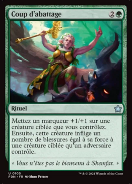 Coup d'abattage, carte Magic FDN 105 — extension Foundations