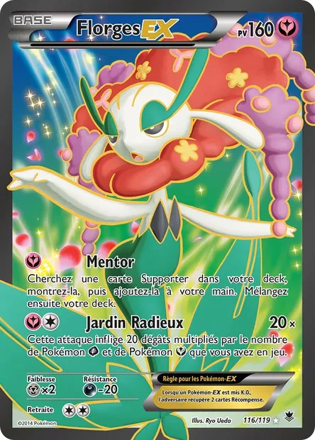 Florges EX, carte Pokémon PHF 116 — extension Vigueur Spectrale