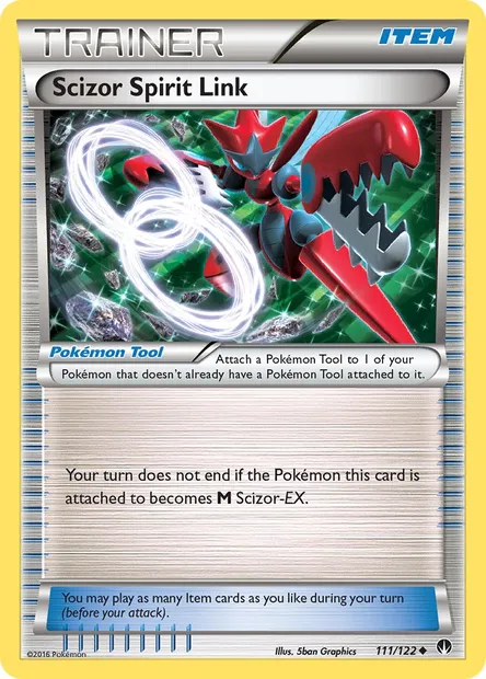 Scizor Spirit Link, Pokémon card BKP 111 — BREAKpoint set