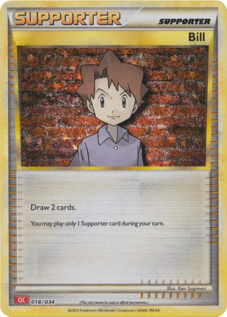 Bill, Pokémon card CLC 018 — Pokémon TCG Classic: Charizard & Ho-Oh ex Deck set