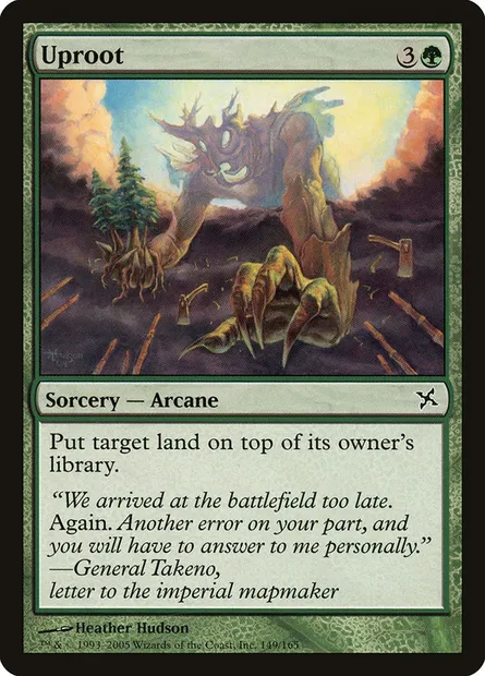Déraciner, carte Magic BOK 149 — extension Traîtres de Kamigawa