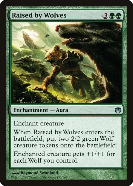 Raised by Wolves, Magic card BNG 135 — Born of the Gods set
