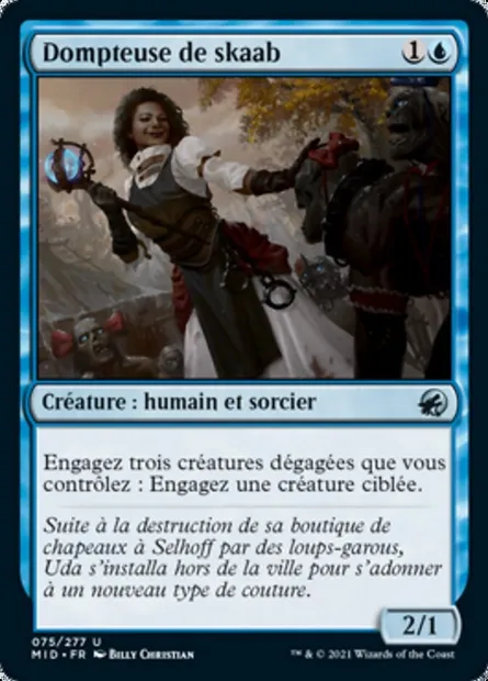 Dompteuse de skaab, carte Magic MID 75 — extension Innistrad : chasse de minuit