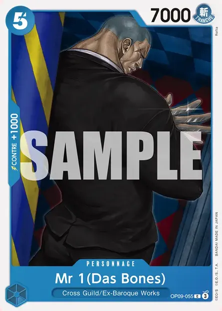 Mr 1 (Das Bones), carte One Piece OP09-055 — extension LES NOUVEAUX EMPEREURS