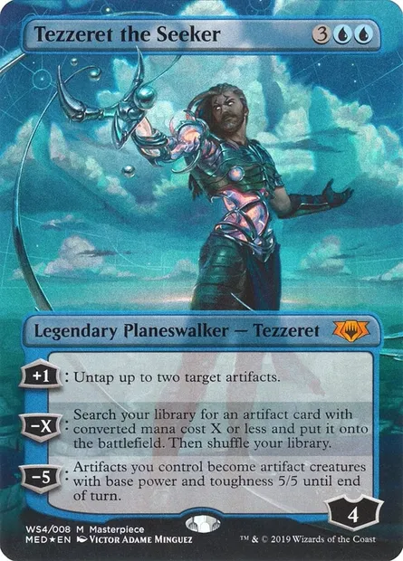Tezzeret le Chercheur, carte Magic MED WS4 — extension Mythic Edition