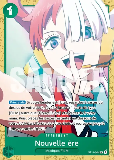 Nouvelle ère, carte One Piece ST11-004 — extension Uta
