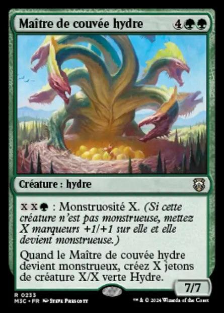 Maître de couvée hydre, carte Magic M3C 233 — extension Modern Horizons 3 Commander