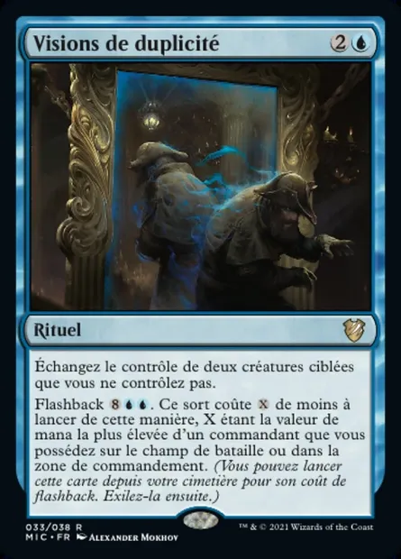 Visions de duplicité, carte Magic MIC 33 — extension Midnight Hunt Commander