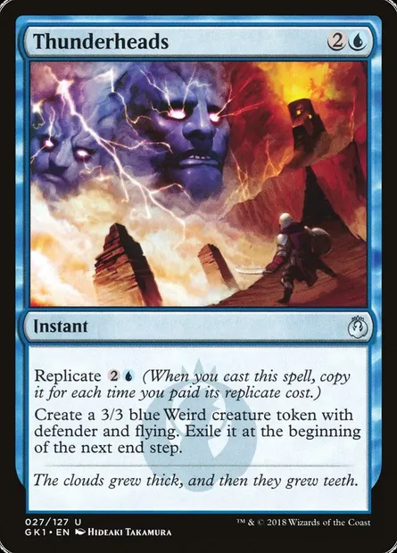 Thunderheads, Magic card GK1 27 — GRN Guild Kit set