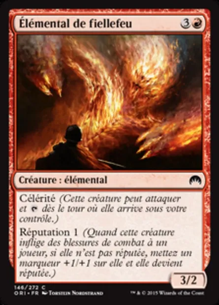 Élémental de fiellefeu, carte Magic ORI 146 — extension Magic Origines