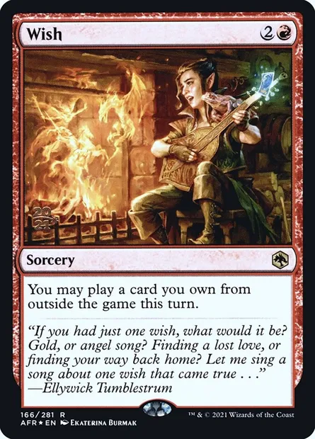 Souhait, carte Magic PAFR 166s — extension Adventures in the Forgotten Realms Promos