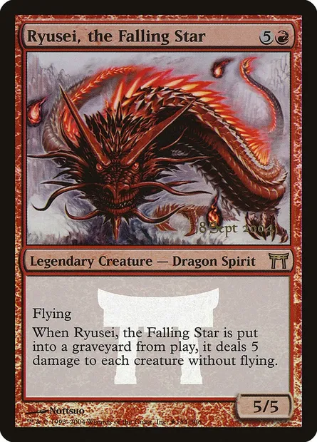 Ryusei, the Falling Star, Magic card PCHK 185★ — Champions of Kamigawa Promos set