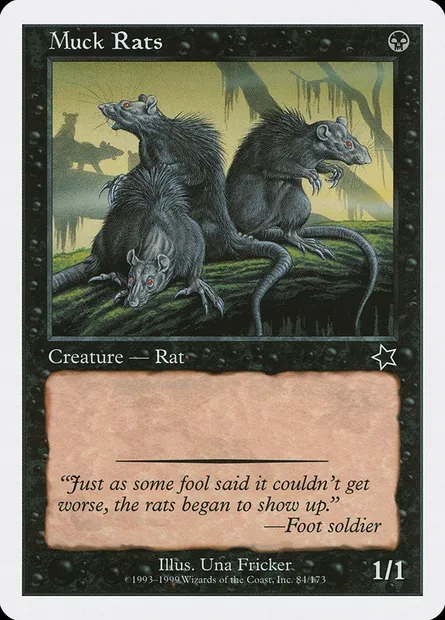 Muck Rats, Magic card S99 84 — Starter 1999 set