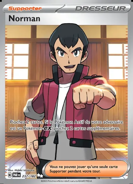 Norman, carte Pokémon PAR 237 — extension Faille Paradoxe
