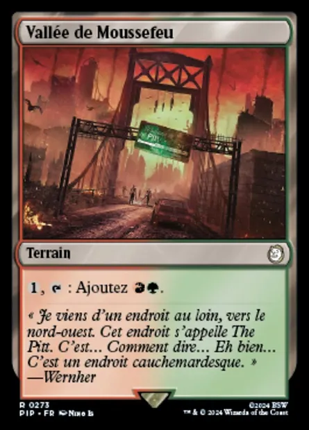Vallée de Moussefeu, carte Magic PIP 273 — extension Fallout