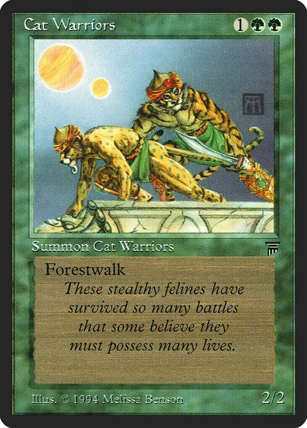 Cat Warriors, Magic card LEG 177 — Legends set
