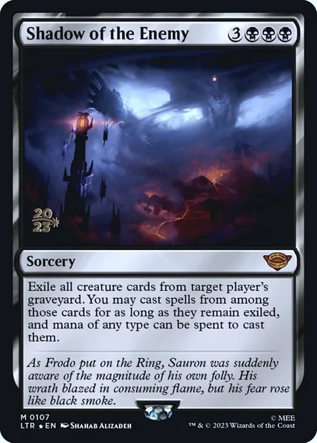 Shadow of the Enemy, Magic card PLTR 107s — Tales of Middle-earth Promos set