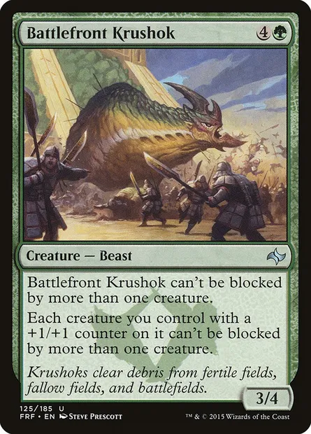Battlefront Krushok, Magic card FRF 125 — Fate Reforged set