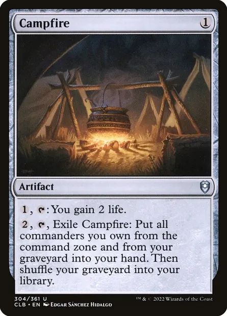 Campfire, Magic card CLB 304 — Commander Legends: Battle for Baldur's Gate set