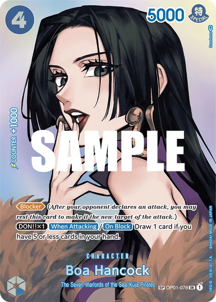 Boa Hancock, One Piece card OP01-078 — ROMANCE DAWN set
