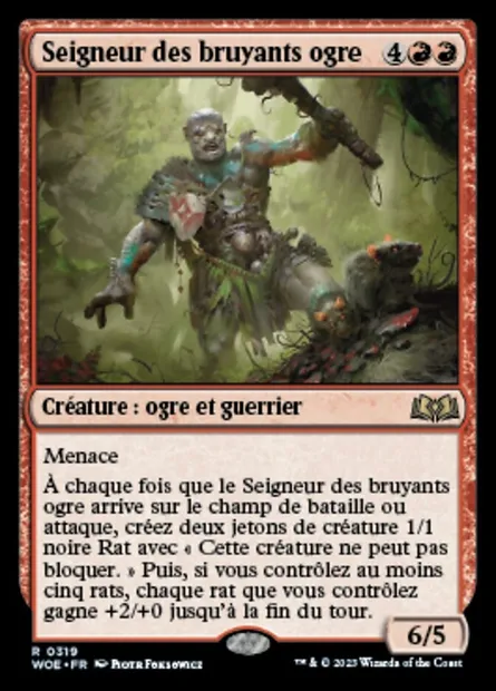 Seigneur des bruyants ogre, carte Magic WOE 319 — extension Wilds of Eldraine