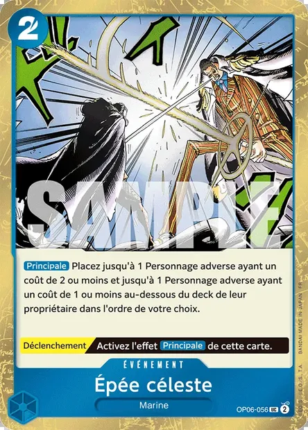Épée céleste, carte One Piece OP06-056 — extension ONE PIECE CARD THE BEST