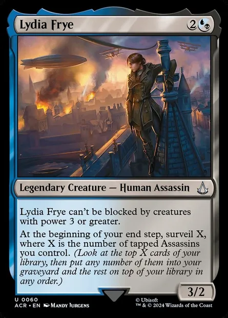 Lydia Frye, Magic card ACR 60 — Assassin's Creed set