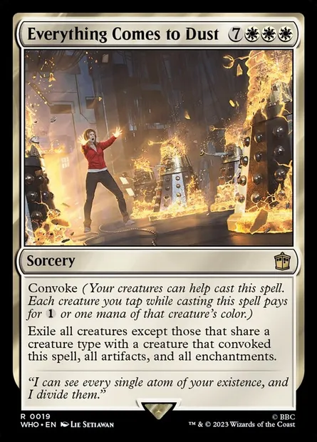 Everything Comes to Dust, Magic card WHO 19 — Doctor Who set