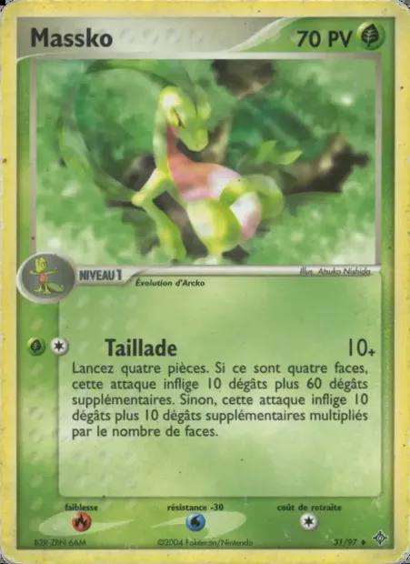 Massko, carte Pokémon DR 31 — extension EX Dragon