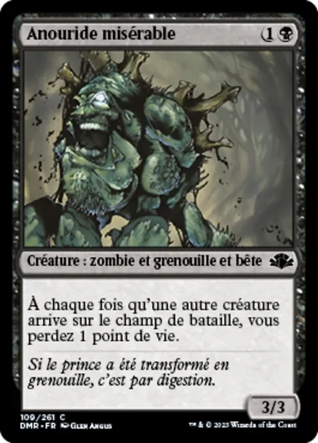 Anouride misérable, carte Magic DMR 109 — extension Dominaria Remastered