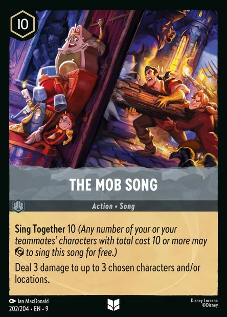 The Mob Song, Disney Lorcana card CH9-202 — Fabled set
