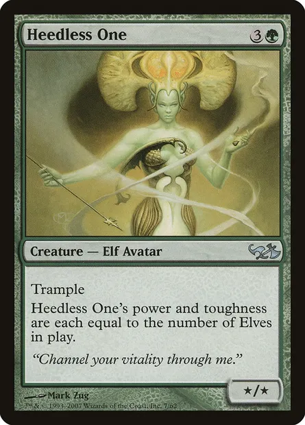 Heedless One, Magic card DD1 7 — Duel Decks: Elves vs. Goblins set