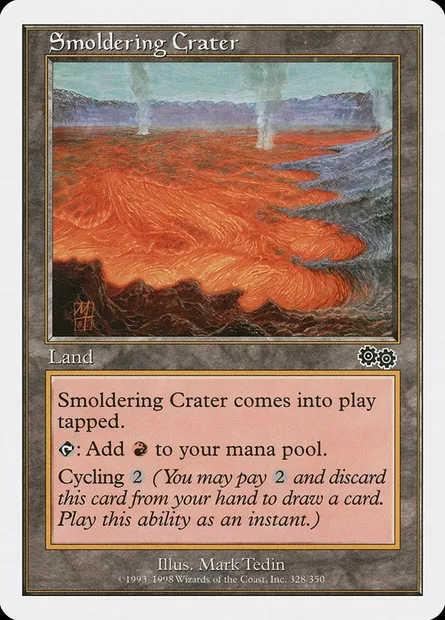 Smoldering Crater, Magic card ATH 76 — Anthologies set